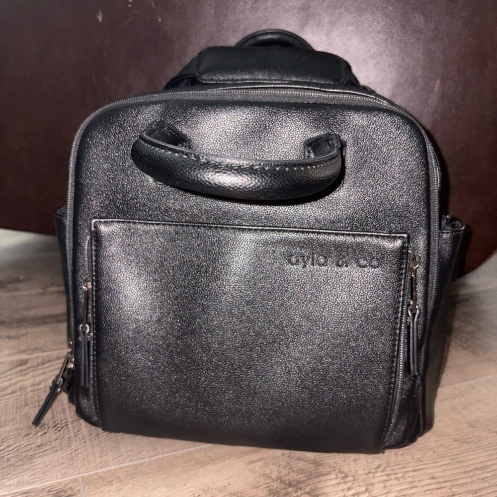 Ayla and co Mini Diaper Bag (Black) FIRM PRICE